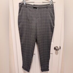 NWT Hot Topic Plaid Tailored Ankle Pants – Gray Windowpane